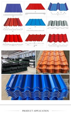 0.12-0.85mm Wellblech 30-150g Hot-DIP Galvanized Dachplatte mit SPCC-Klasse