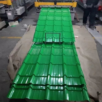 Farbbeschichtete Metalldeckenfliesen/PPGI-Zinkgewölbte Dachplatte mit individueller Länge