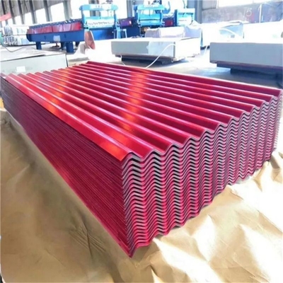 Farbbeschichtete Metalldeckenfliesen/PPGI-Zinkgewölbte Dachplatte mit individueller Länge