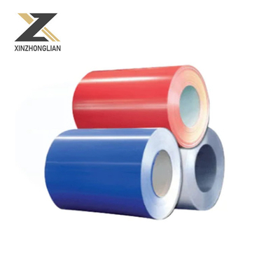 Farbbeschichtete Oberfläche 0,12 mm-0,6 mm Versorgung Primär vorgefärbte Stahlspule Roll PPGL PPGI-Spule