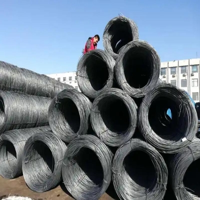 Schwarze Oberfläche Kohlenstoffstahl Metalldrahtstange für Verpackungen aus heißem DIP-Verzinkung