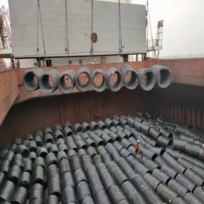 Schwarze Oberfläche Kohlenstoffstahl Metalldrahtstange für Verpackungen aus heißem DIP-Verzinkung