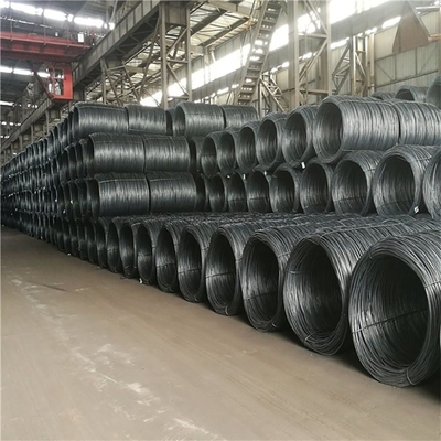Nichtlegierte SAE1010/SAE1018/SAE1045/SAE1065 Warmgewalzte Kohlenstoffarme Drahtstange 5,5 mm/6,5 mm für den Bau