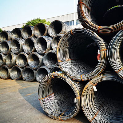 5.5 mm 6,5 mm warmgewalzte SAE1008 Stahlstahldrahtstange mit Walzgewicht 1,8-2,4 t