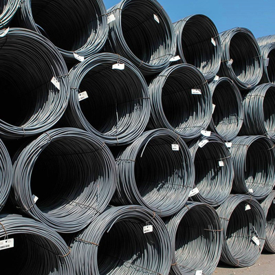 5.5 mm 6,5 mm warmgewalzte SAE1008 Stahlstahldrahtstange mit Walzgewicht 1,8-2,4 t