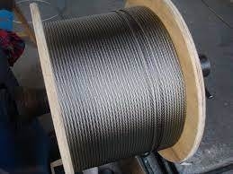 6*12 6*19 6*37 FC Iwrc Galvanisiertes Eisendrahtseil aus Edelstahl mit ASTM-Standard