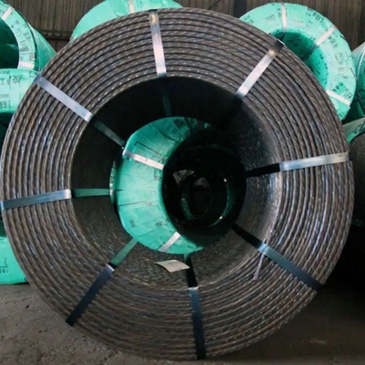 Hochspannungsfähige vorgepresste Betonverbindung PT-Strands Kabel 12,7 mm PC Strand Spiraloberfläche