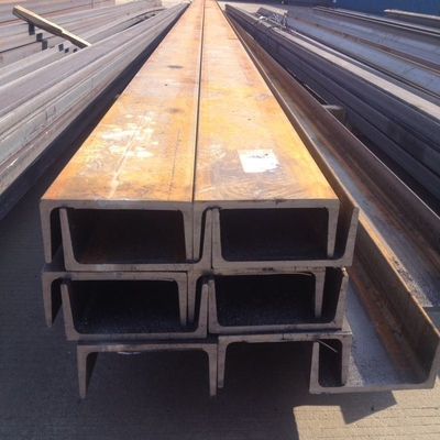 Breite 40-550 mm U-Kanal U-Strahl Warmgewalzte Kohlenstoff-Leichte Strukturstahl S235jr