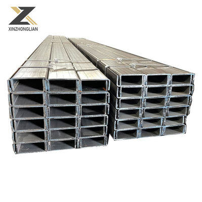 Baustoff S235jr Ss400 St37 St52 Stahlkanal mit flacher oder verzinkter Oberfläche
